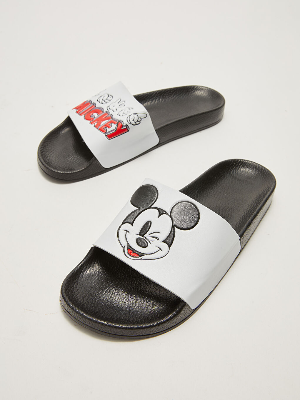LCW STEPS Mickey Mouse Licensed Single Band Women's Slippers -W1II52Z8-F9C