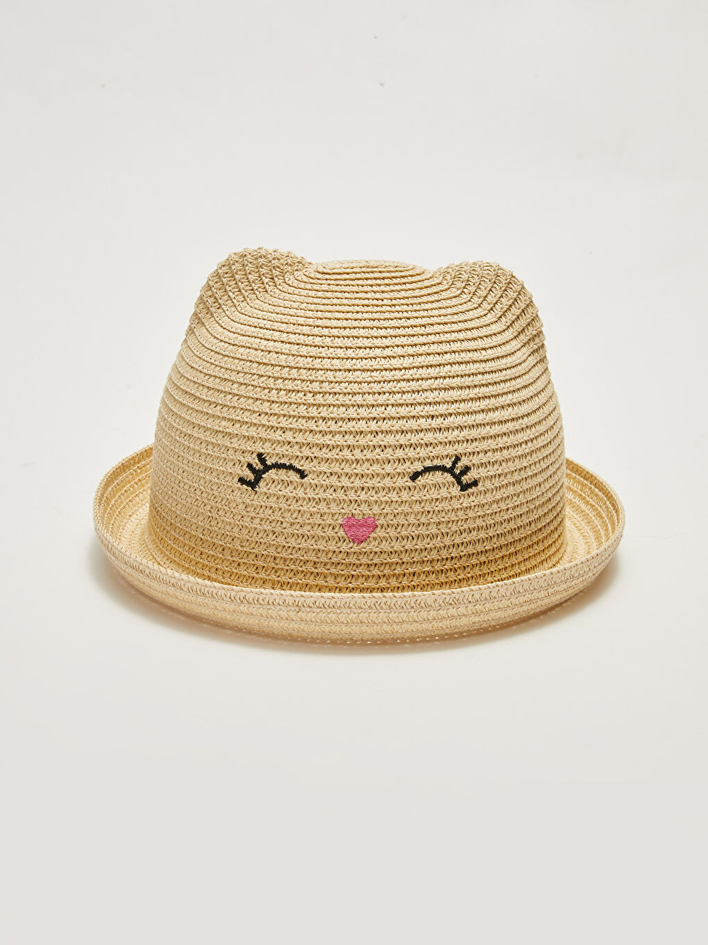 Chapeau de Paille Brodé pour Fille