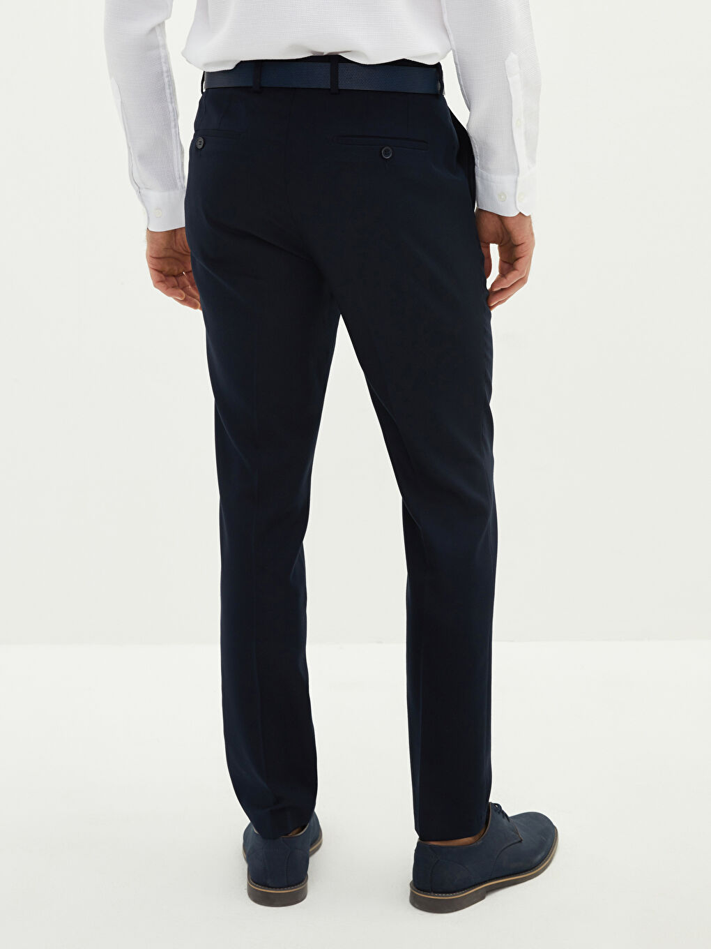 LCWAIKIKI Formal Lacivert Slim Fit Armürlü Erkek Pantolon - 3