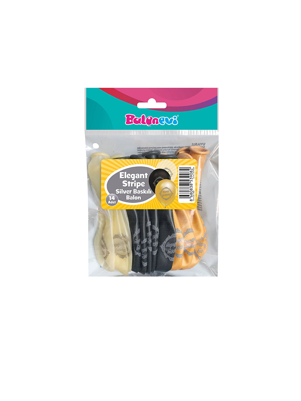 12 Baloane imprimate cu Happy Birthday