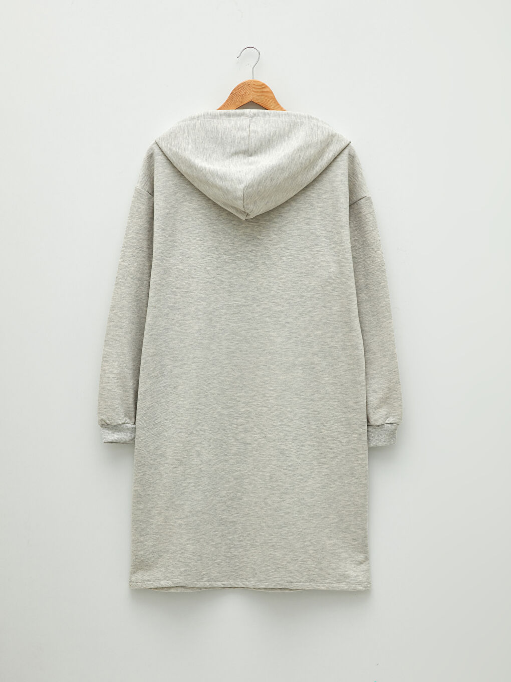 Plus Size Hooded Letter Printed Long Sleeve Women's Dress -W1IK58Z8-CT3