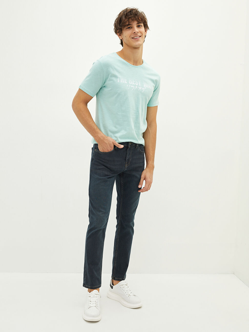 Crew Neck Short Sleeve Printed Combed Cotton Men's T-shirt-2