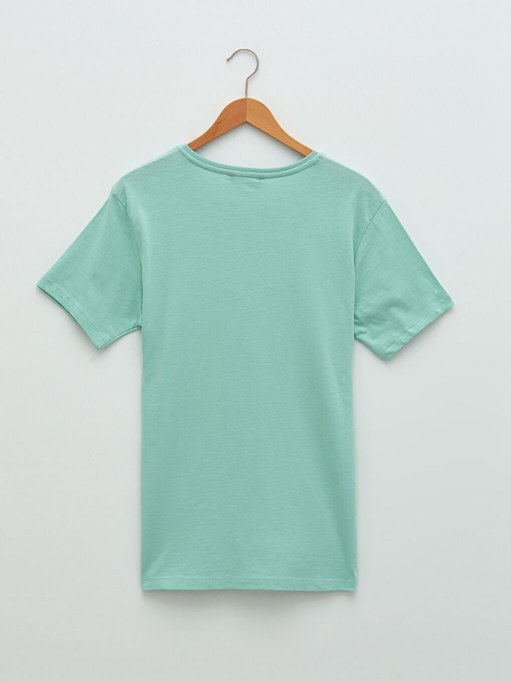 Crew Neck Short Sleeve Printed Combed Cotton Men's T-shirt-6