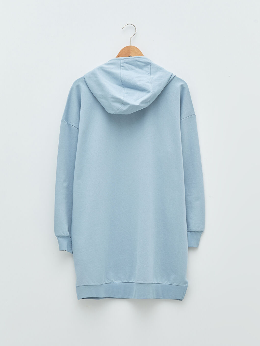 LCW Modest Hooded Slogan Printed Long Sleeve Women's Sweatshirt Tunic -W1IL02Z8-S0M