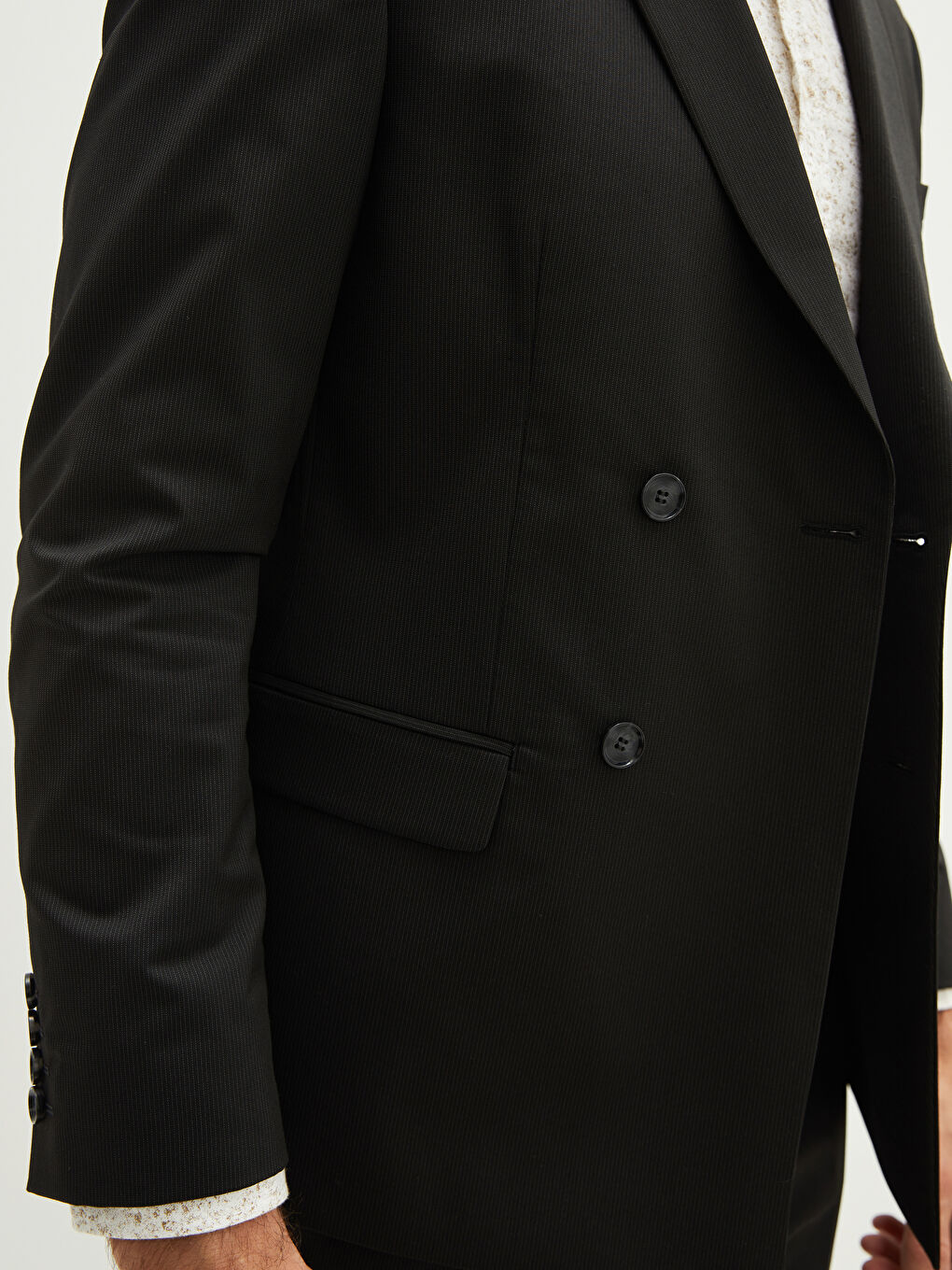 Siyah Dar Kalıp Erkek Blazer Ceket-3