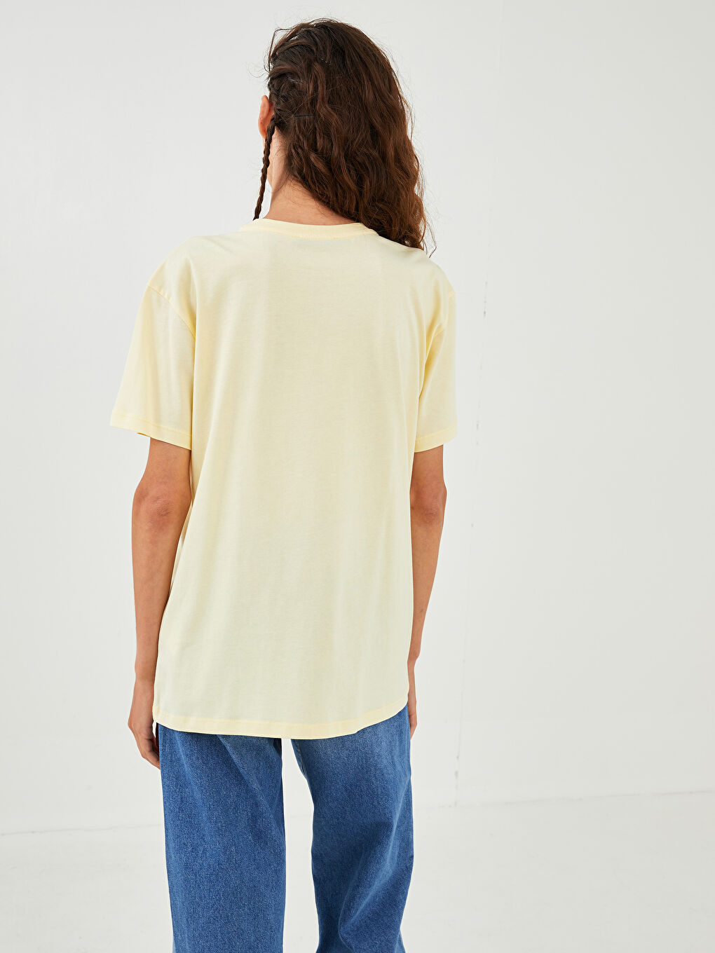 Crew Neck Printed Short Sleeve Cotton Women's T-shirt-4