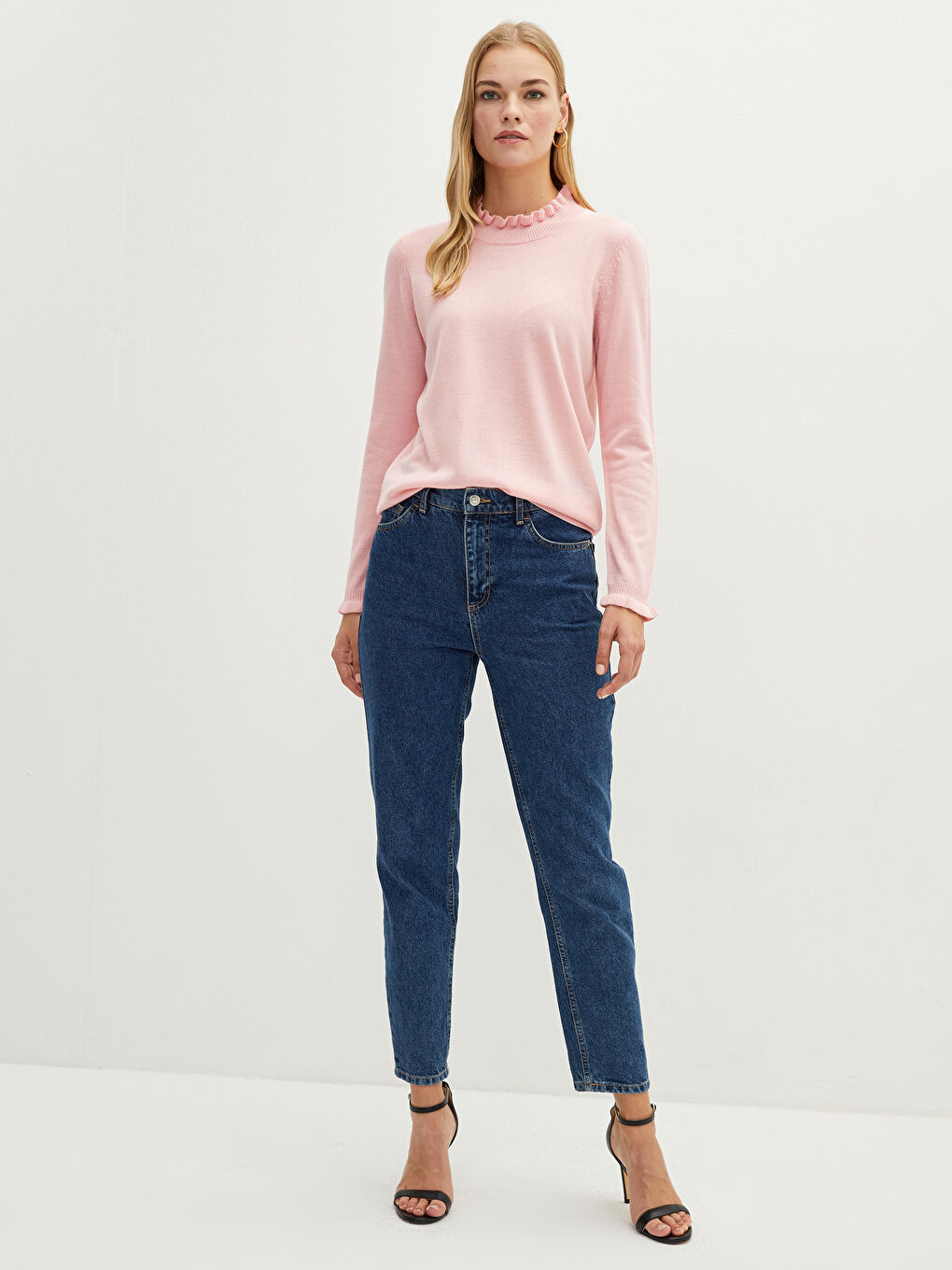 LCWAIKIKI Classic Half Turtleneck Women's Knitwear Sweater -W1IM41Z8-G1W