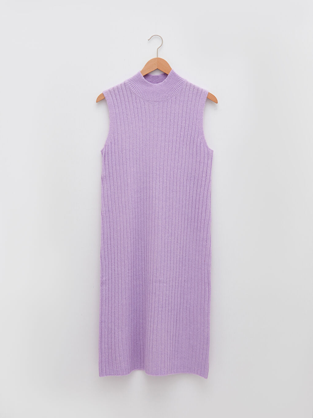 Women's Half Turtleneck Straight Sleeveless Knitwear Tunic-4