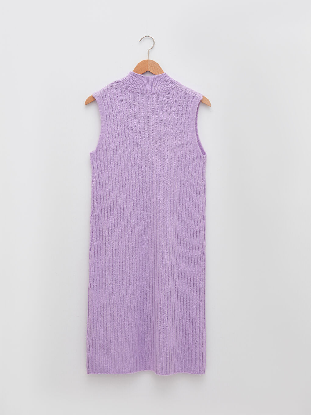 Women's Half Turtleneck Straight Sleeveless Knitwear Tunic-5