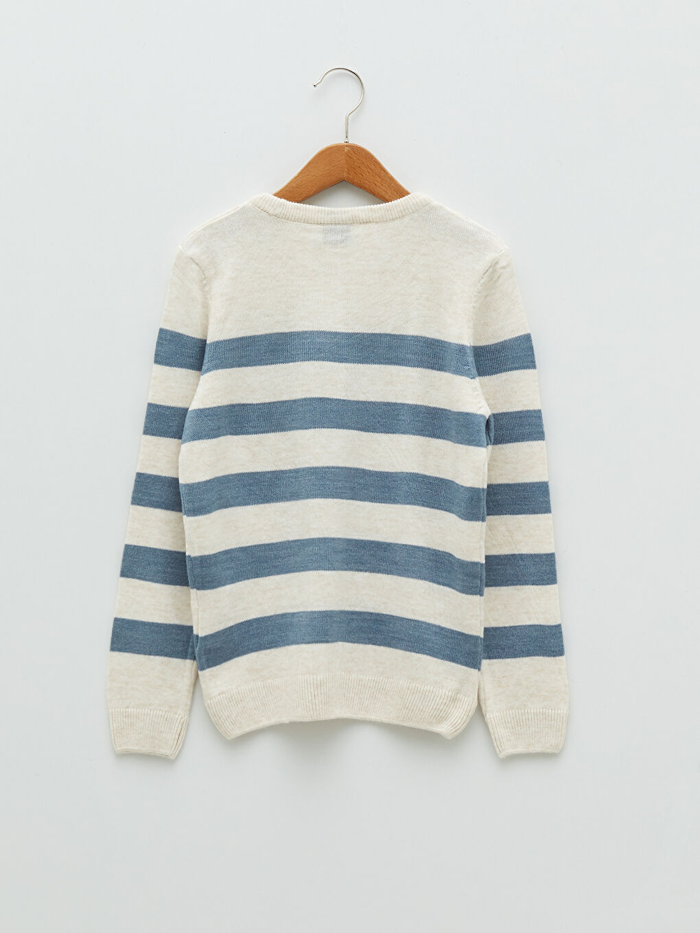 LC Waikiki Crew Neck Striped Long Sleeve Boys' Knitwear Sweater -W1IM60Z4-FWM