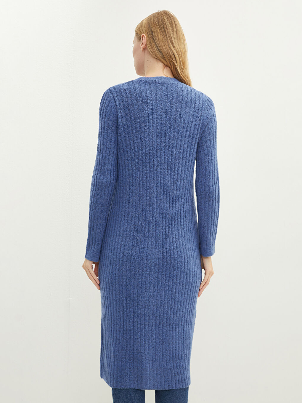 Cardigan en Tricot à Encolure en V pour Femmes-3