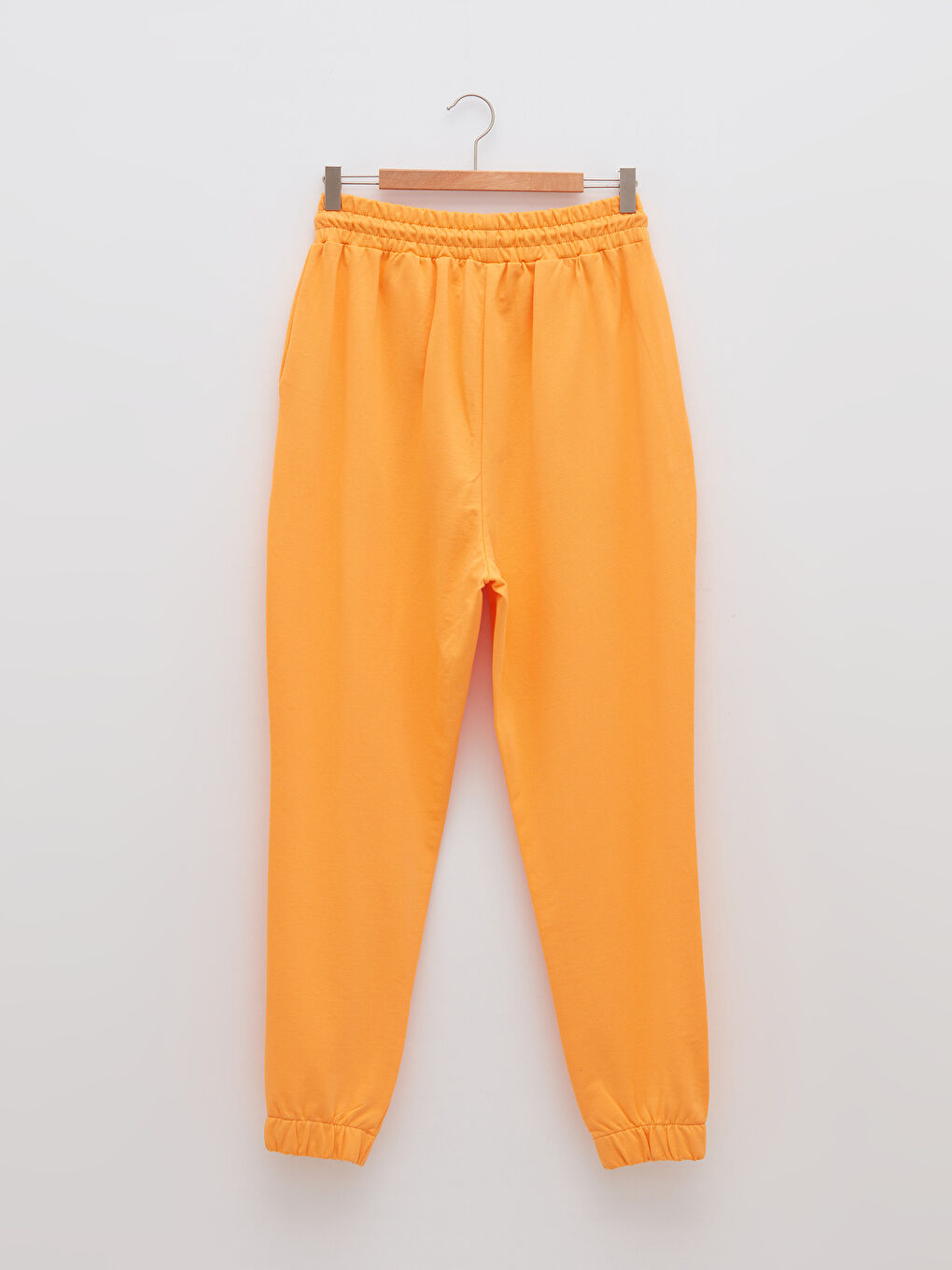 Женские спортивные штаны с эластичной резинкой на талии и карманами-11