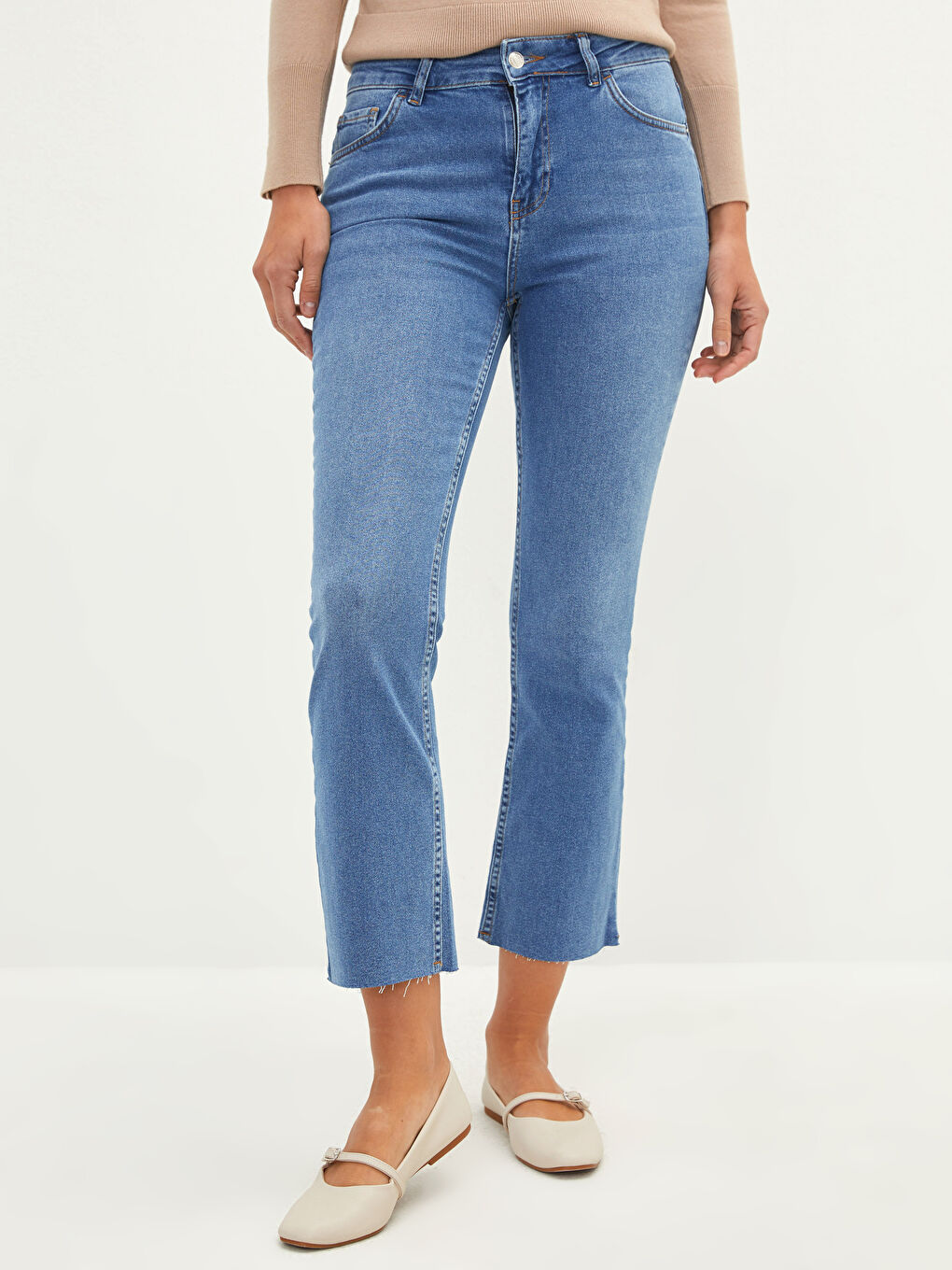 İndigo Mars Flare Kadın Jean Pantolon-2