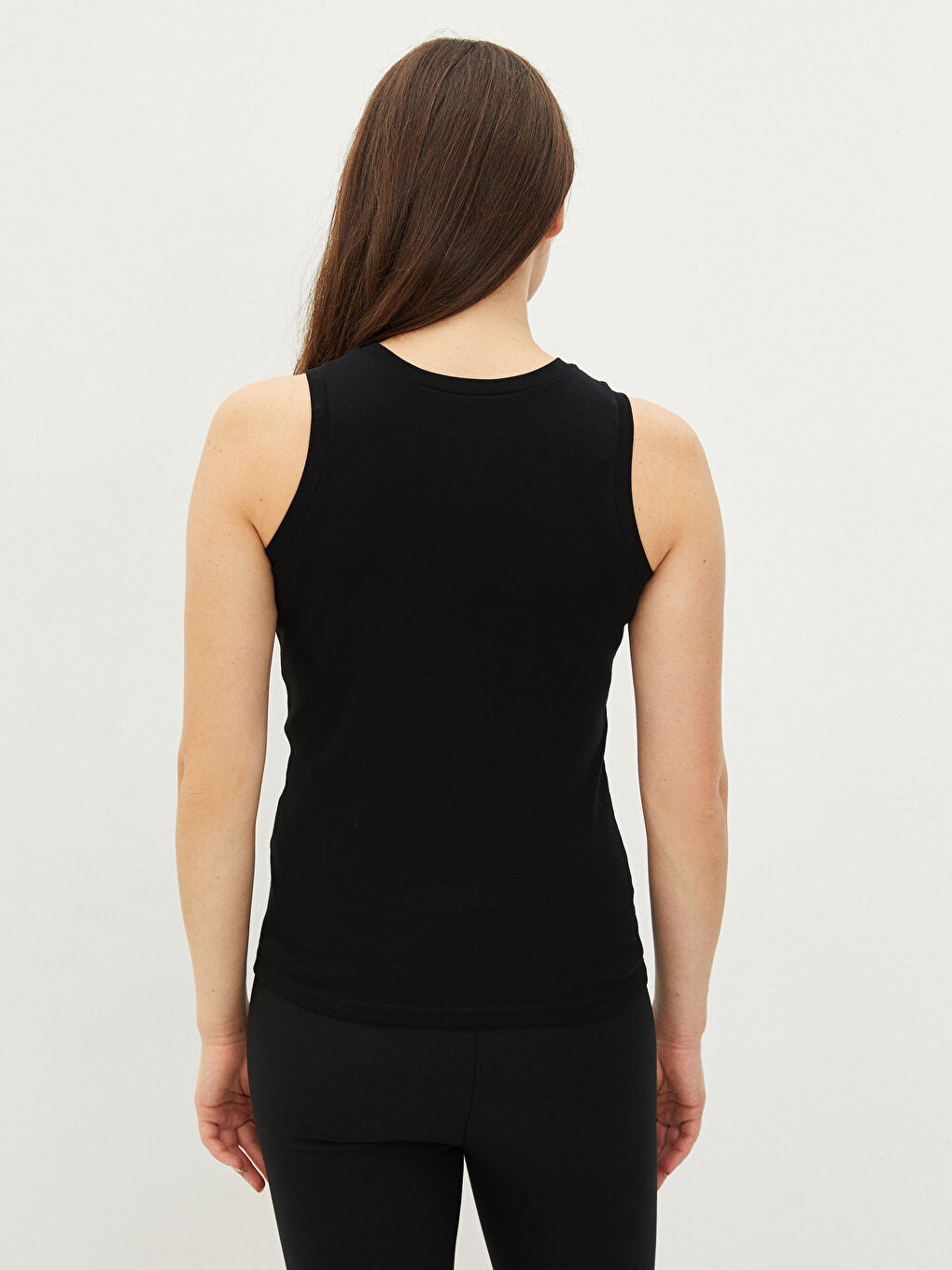 Crew Neck Plain Cotton Maternity Singlet-3