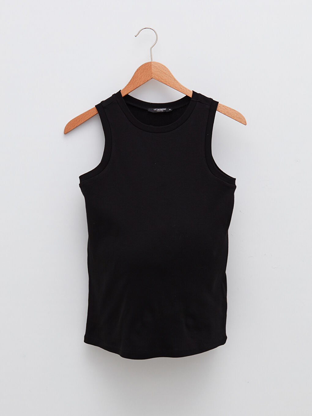 Crew Neck Plain Cotton Maternity Singlet-4