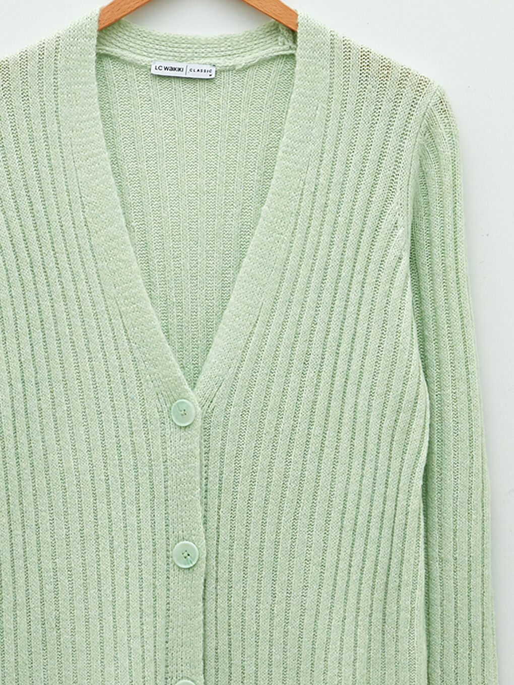 LCWAIKIKI Classic V Neck Women's Knitwear Cardigan -W1IP02Z8-FYU