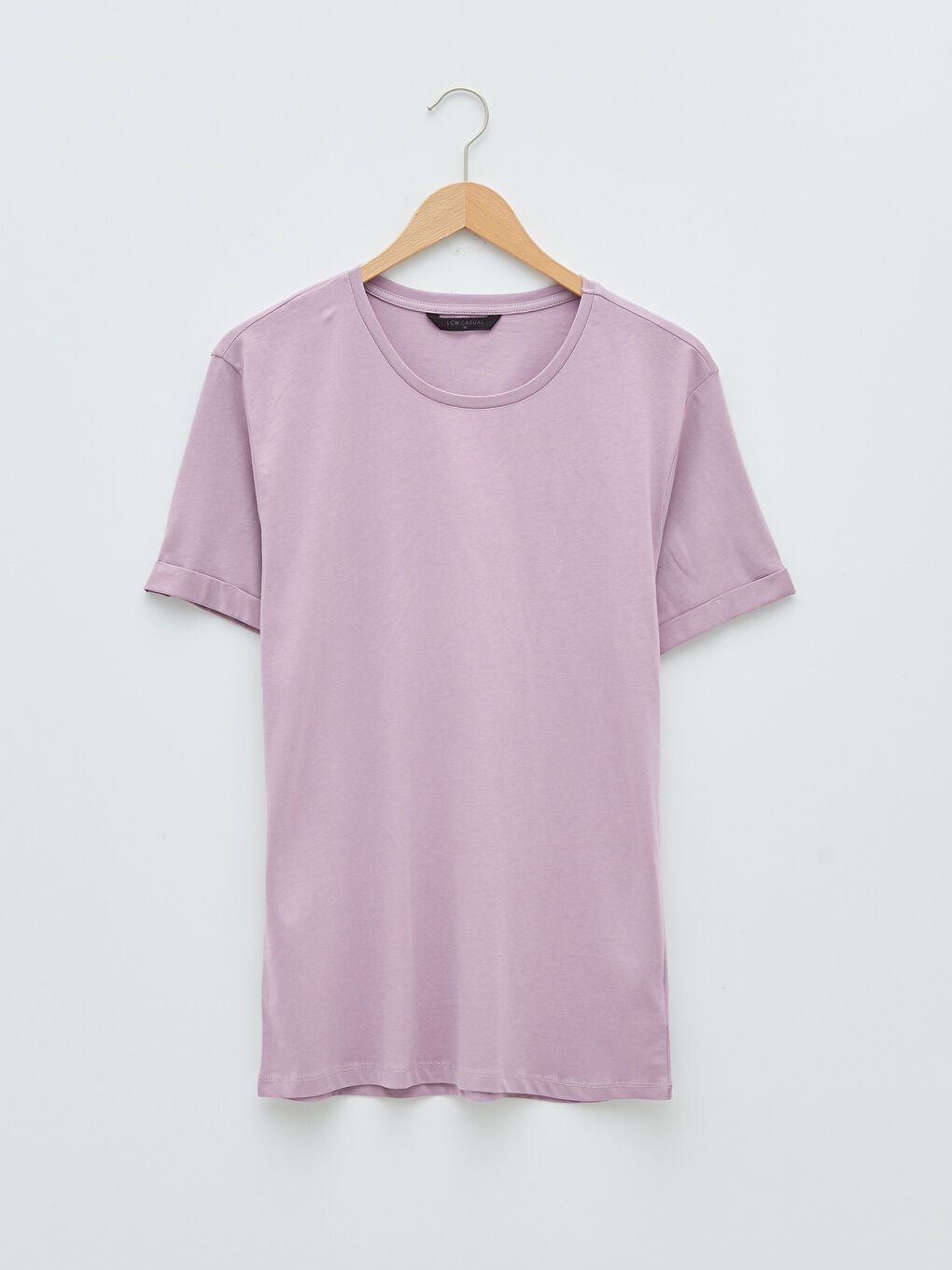 Crew Neck Short Sleeve Basic Combed Cotton Men's T-shirt-5