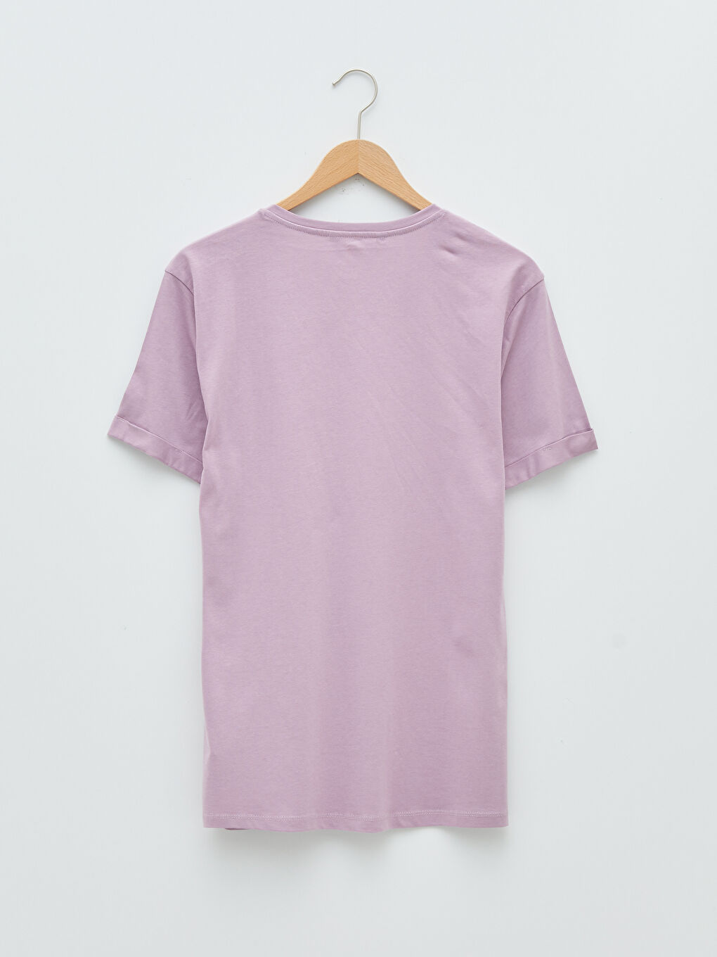 Crew Neck Short Sleeve Basic Combed Cotton Men's T-shirt-6