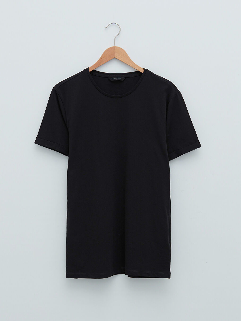 تيشيرت للرجال أساسي بأكمام قصيرة ورقبة دائرية من القطن الممشط-5