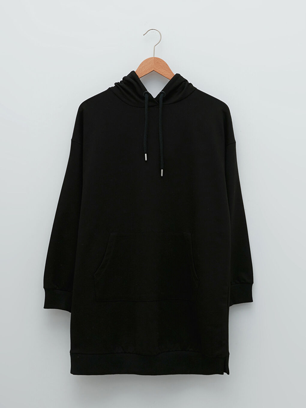 Dukserica tunika sa kapuljačom, standardnog kroja, dugi rukav, za žene-4