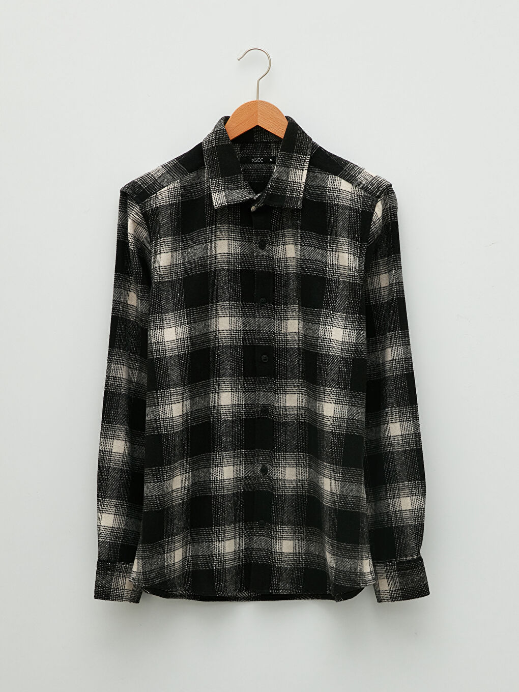 Veste Chemise en Flanelle Écossaise à Manches Longues Coupe Régulière pour Hommes-5