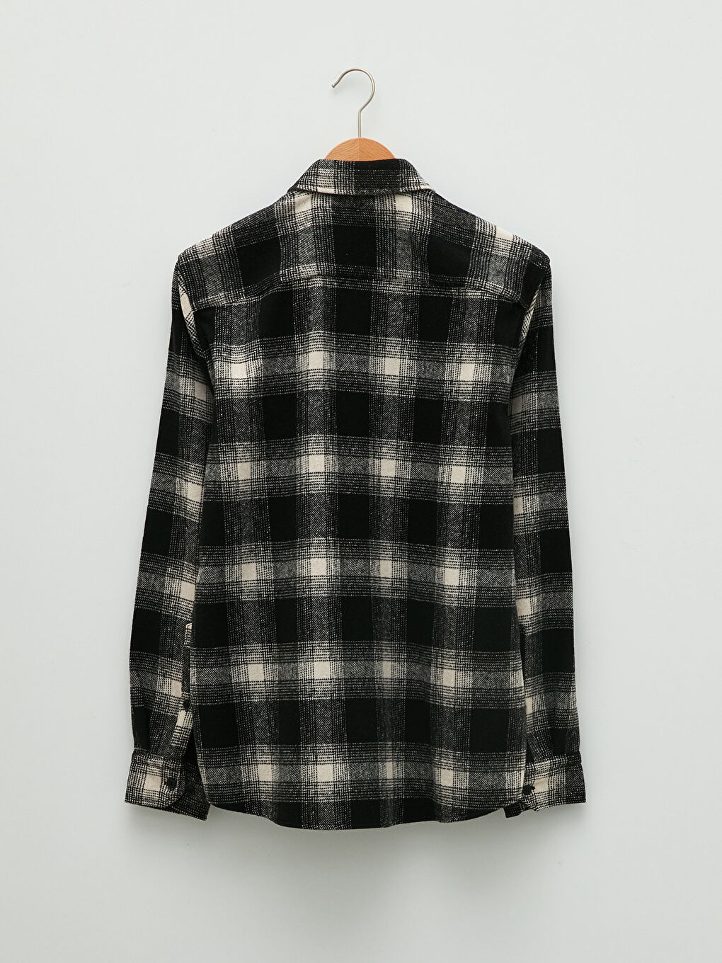 Veste Chemise en Flanelle Écossaise à Manches Longues Coupe Régulière pour Hommes-6