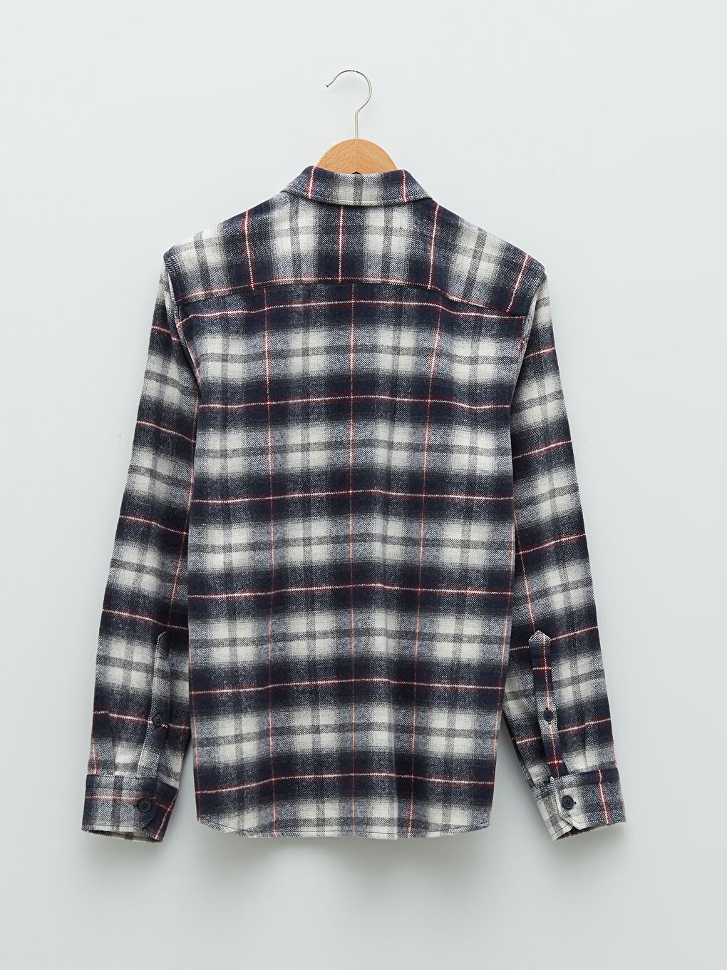 XSIDE Regular Fit Long Sleeve Plaid Men's Flannel Shirt