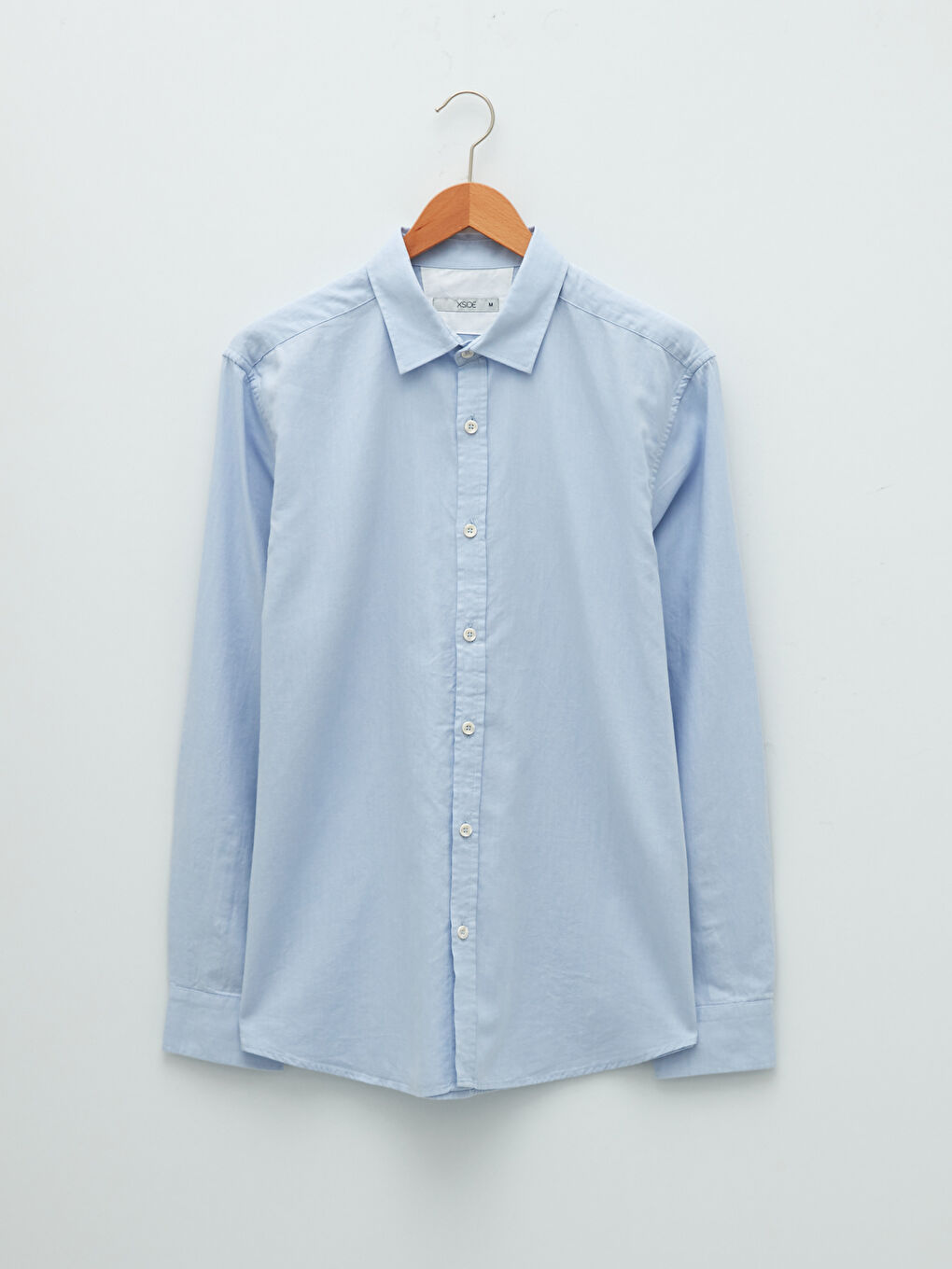 Regular Fit Long Sleeve Oxford Men's Shirt-4