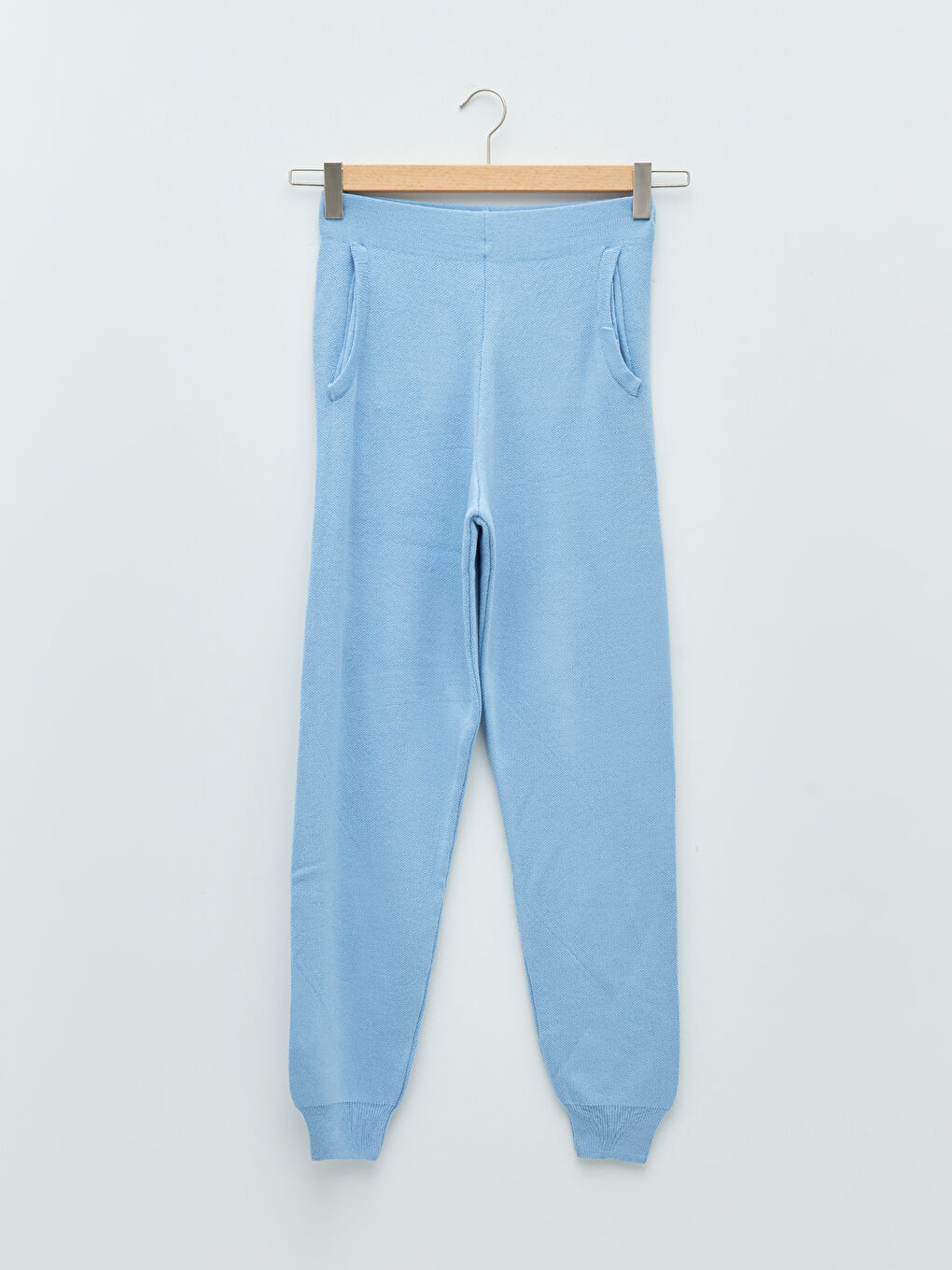 Pantaloni Jogger Tricot cu Talie Elastică, Buzunare Detaliate, pentru Femei-5