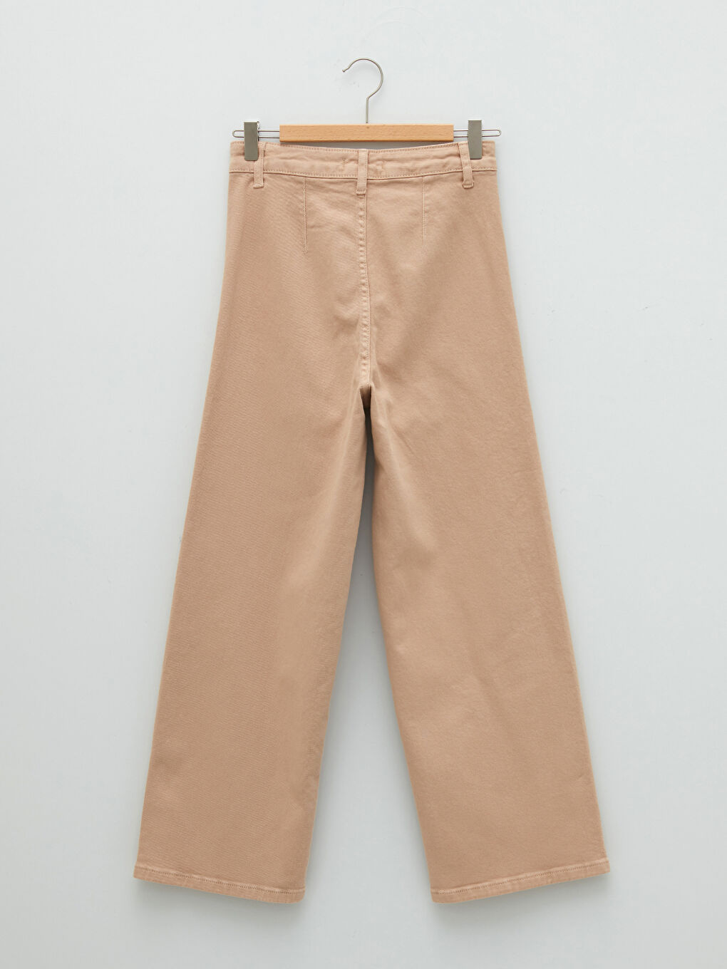 Standard Fit Wide Leg Gabardine Women's Trousers-6
