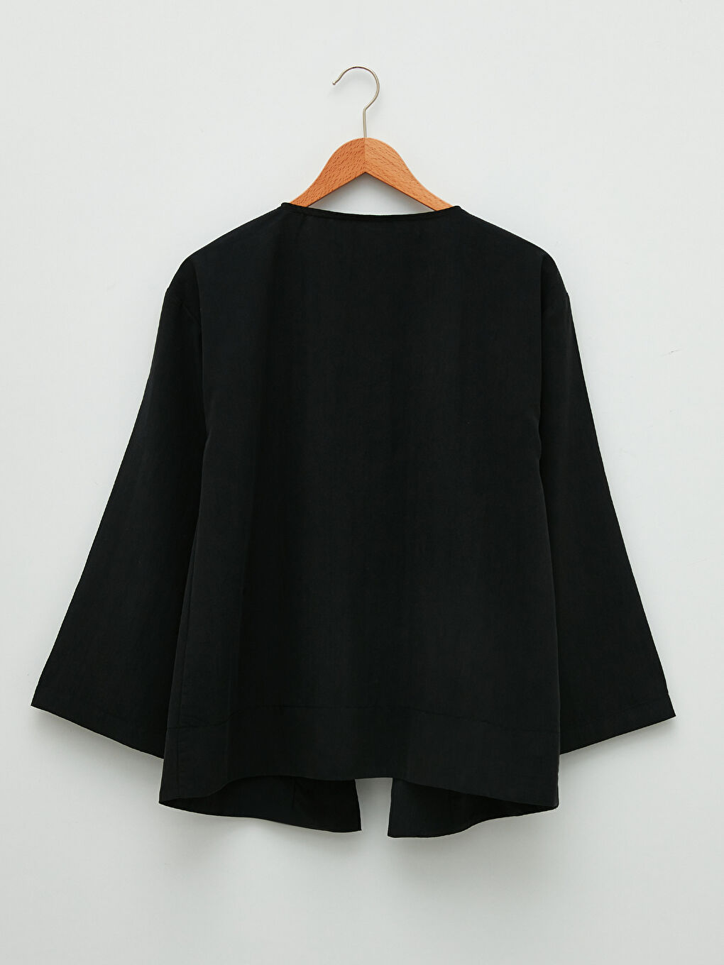 Double Breasted Collar Straight Long Sleeve Maternity Cardigan-5