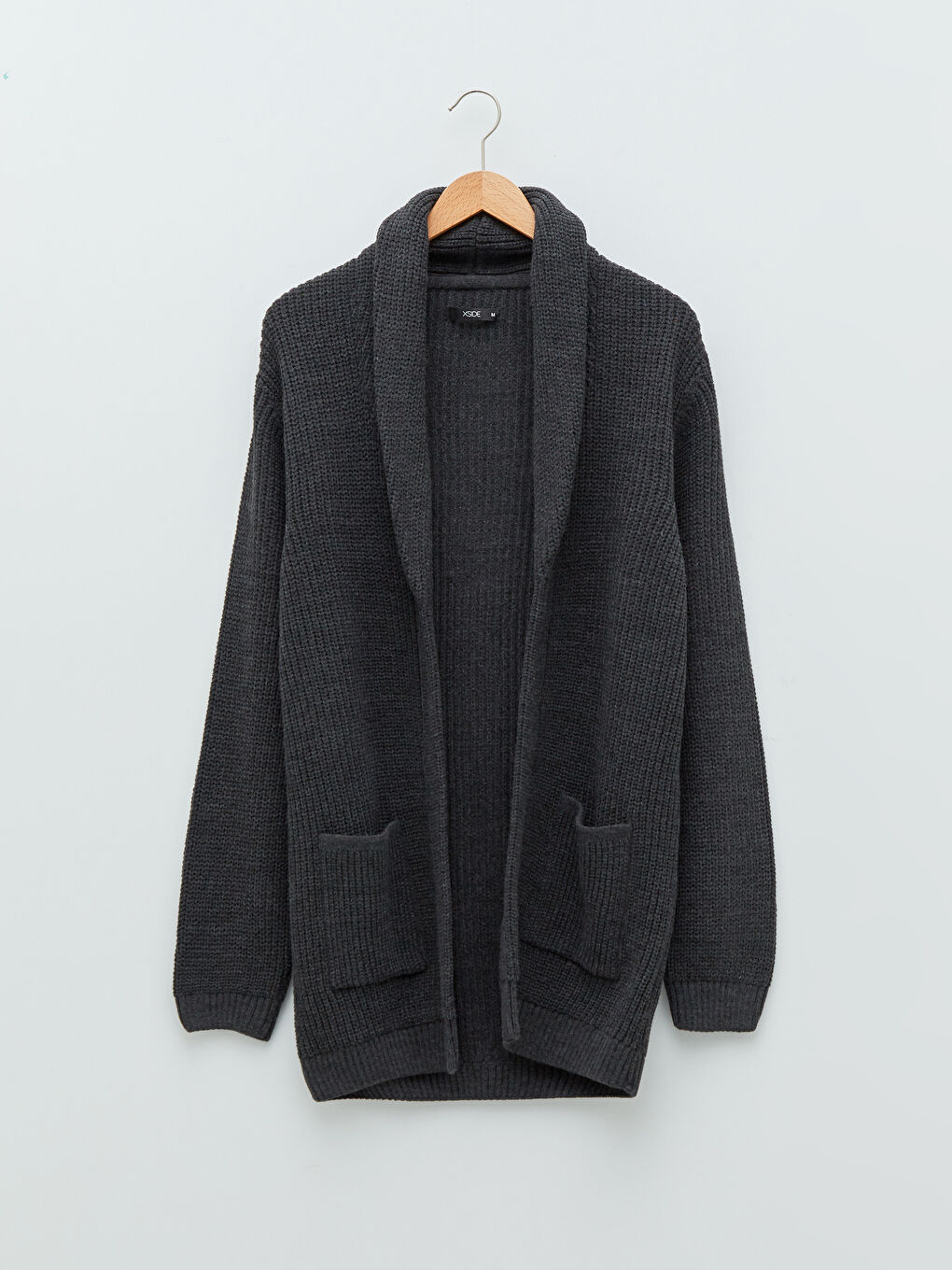 Standard Fit Schalkragen Herren Strickjacke-5