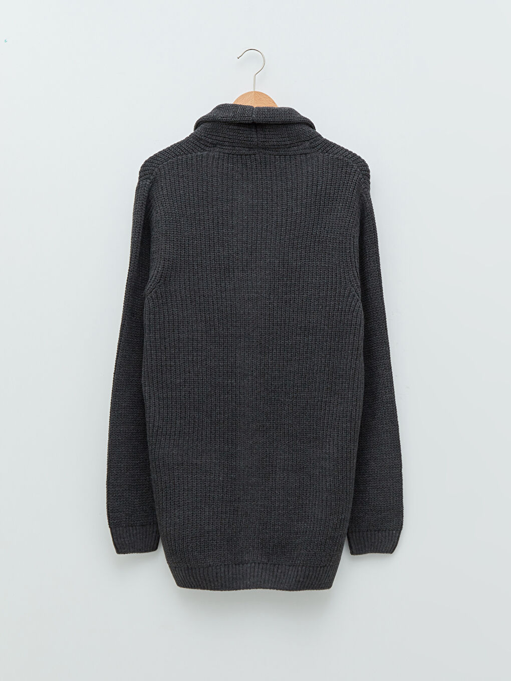 Standard Fit Schalkragen Herren Strickjacke-6