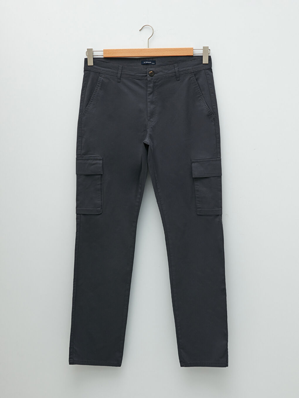 Loose Fit Gabardine Men's Trousers-10