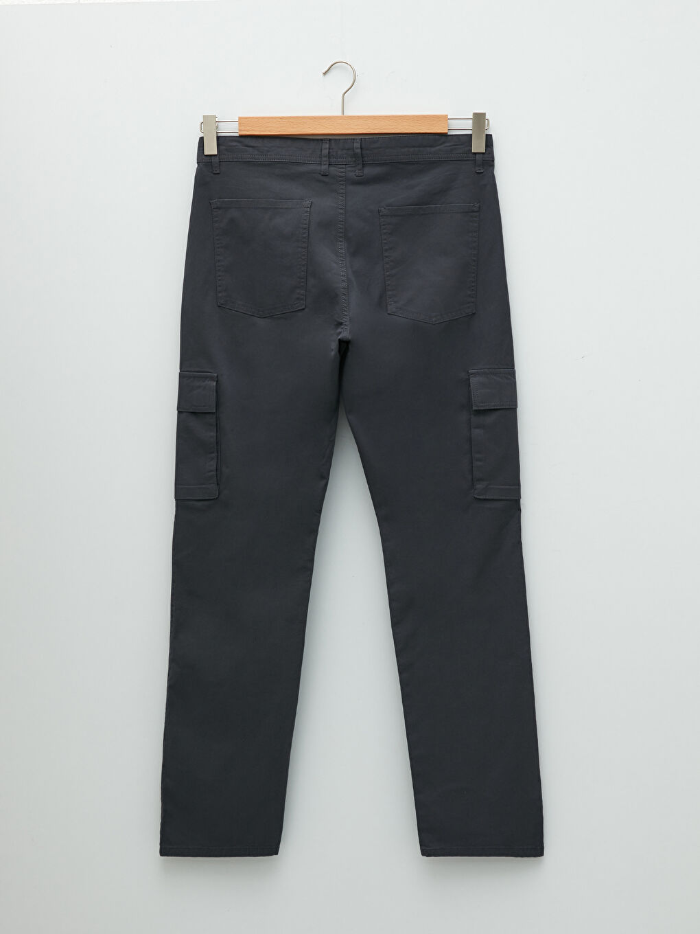 Loose Fit Gabardine Men's Trousers-11