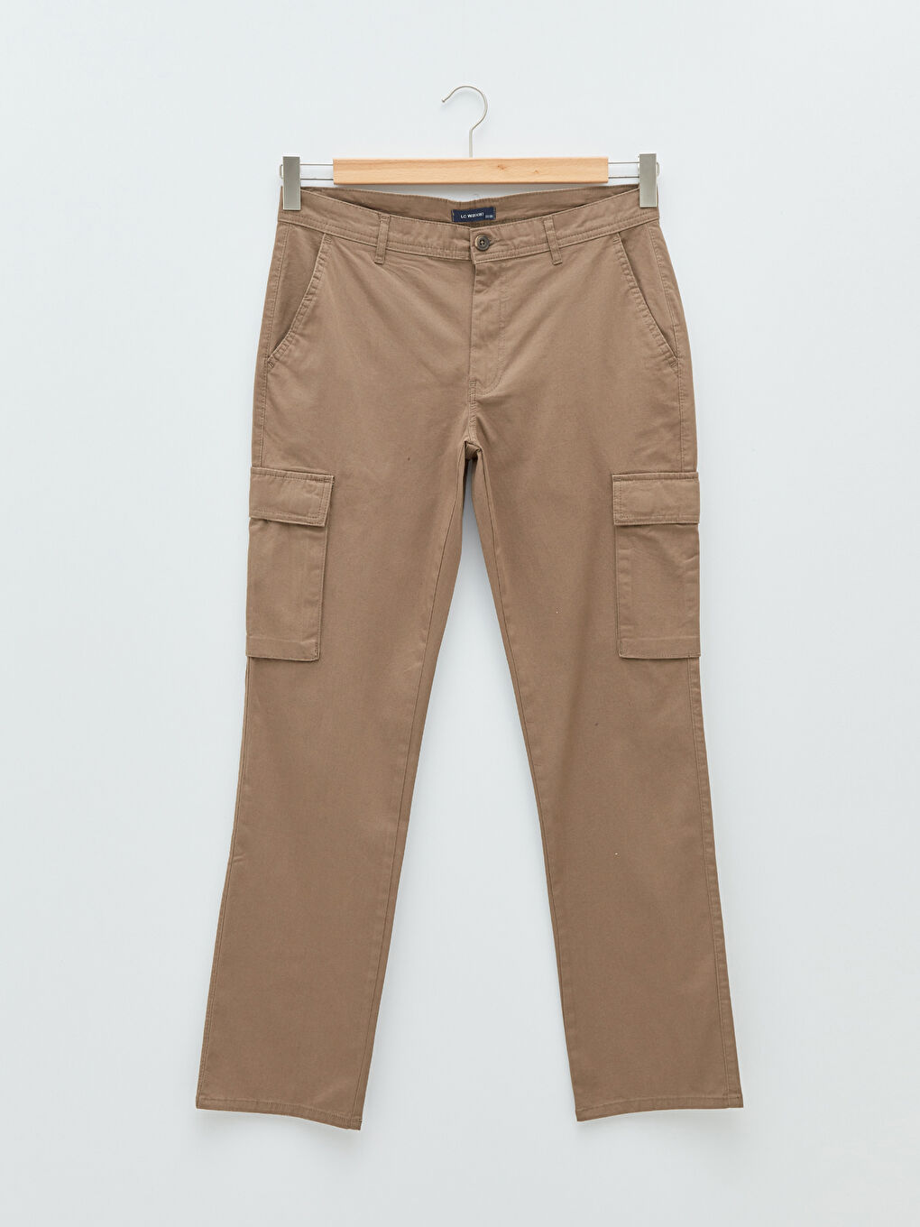 Kahverengi Geniş Kalıp Gabardin Erkek Pantolon-10