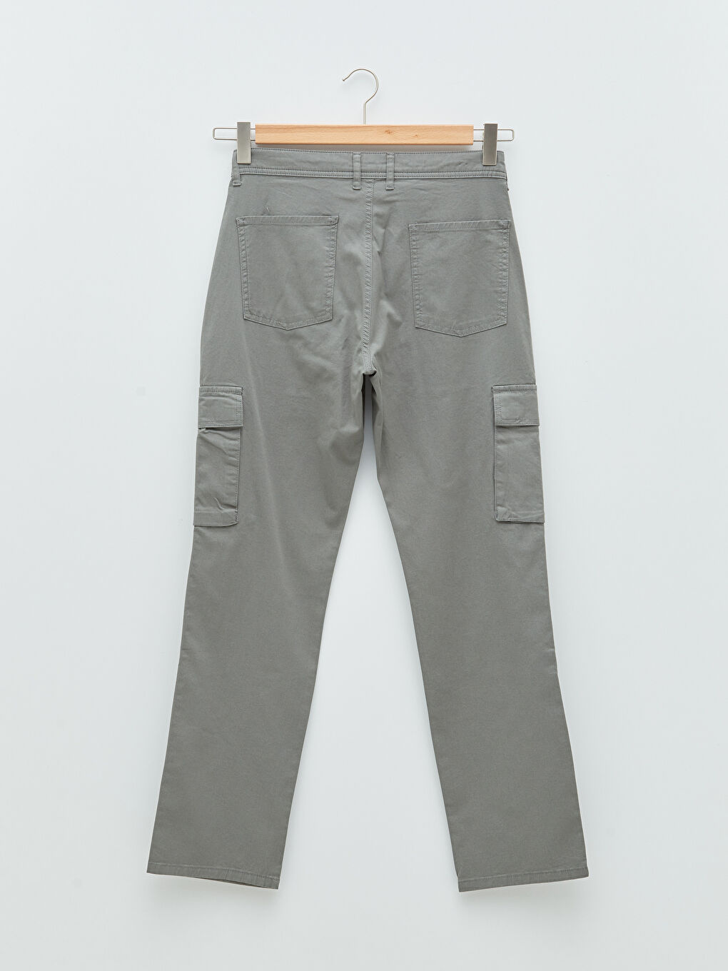 Loose Fit Gabardine Men's Trousers-11