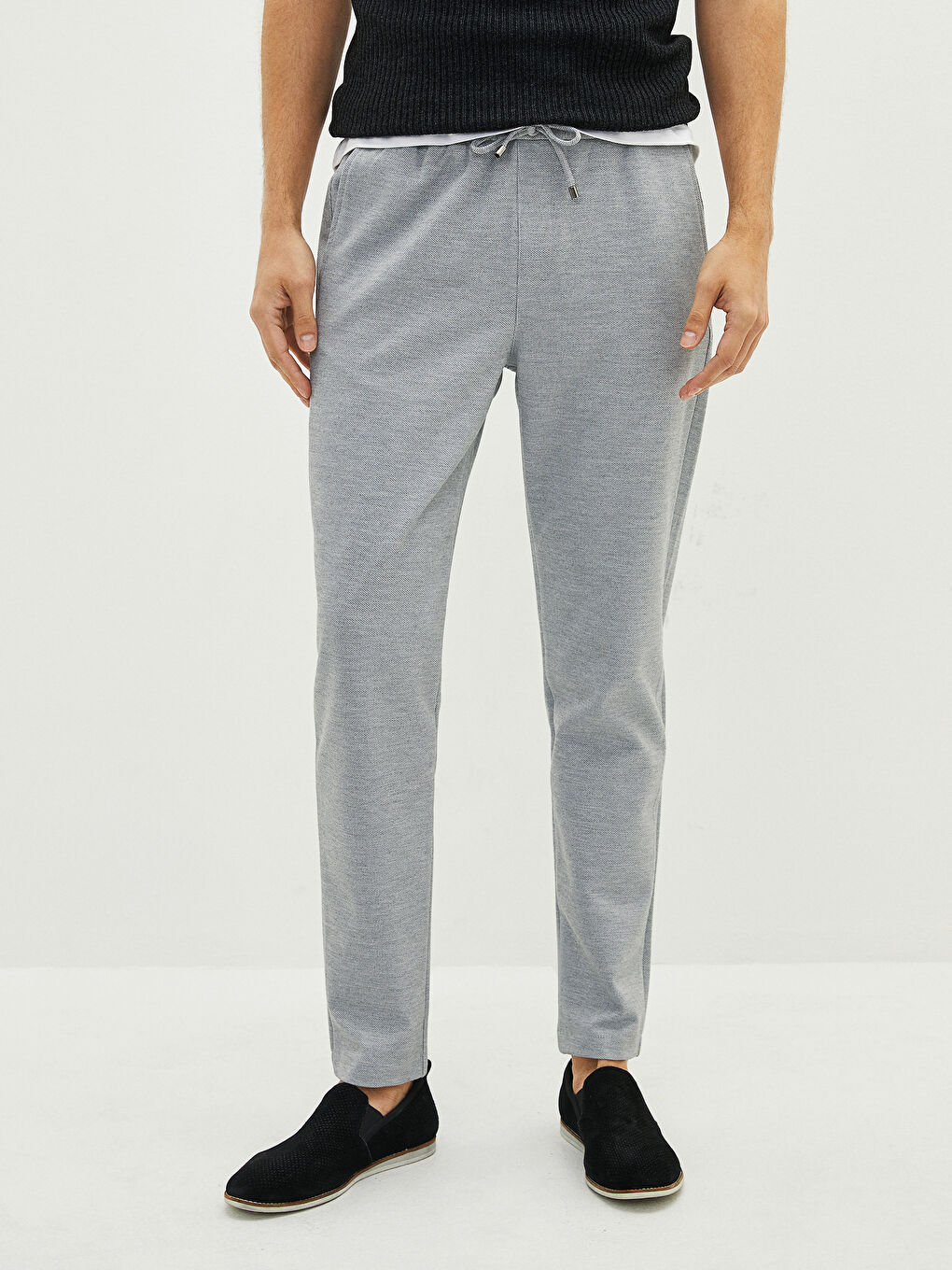 Gri Slim Fit Erkek Pantolon-2