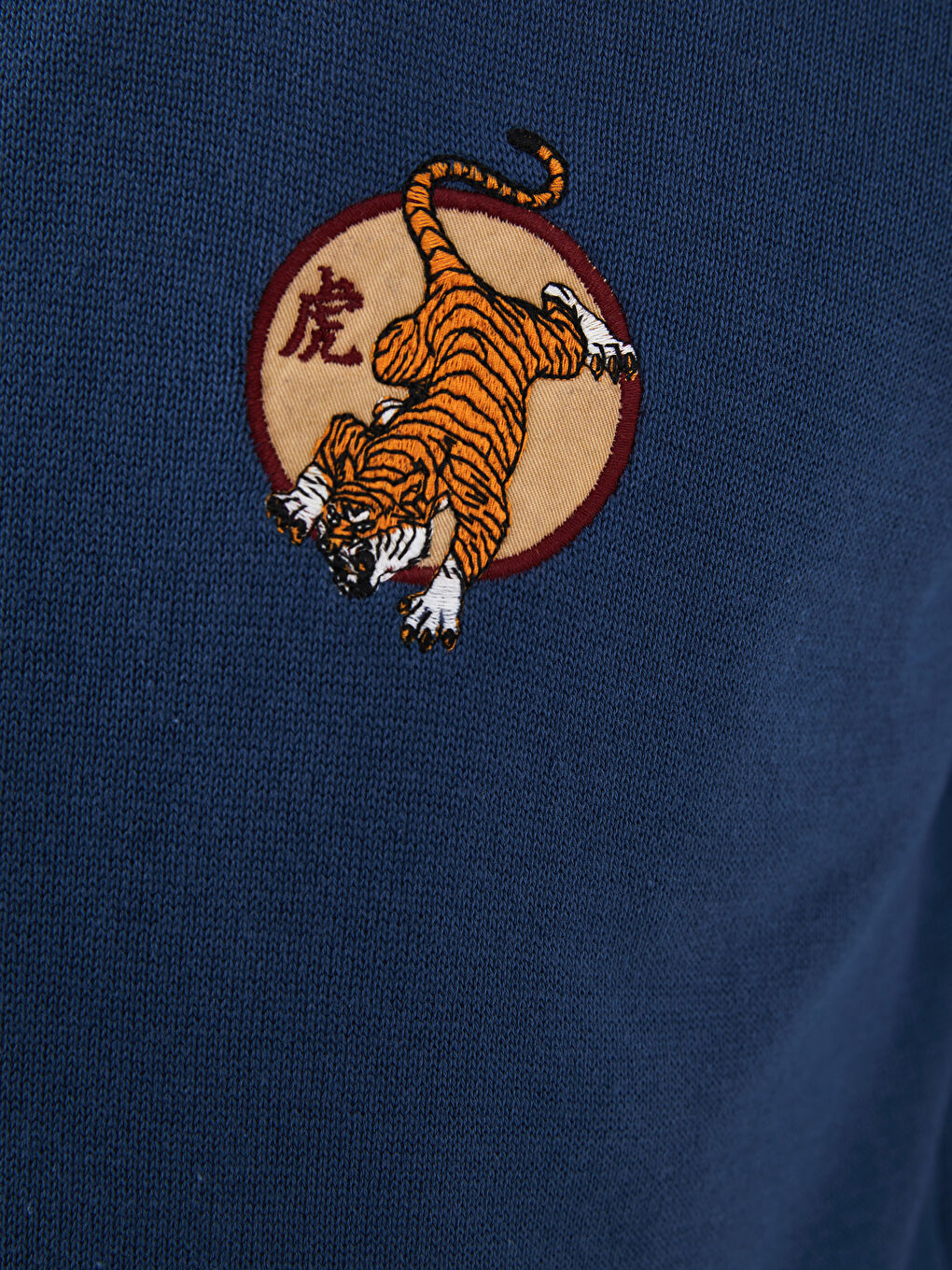 İndigo Bisiklet Yaka Erkek Triko Kazak-2