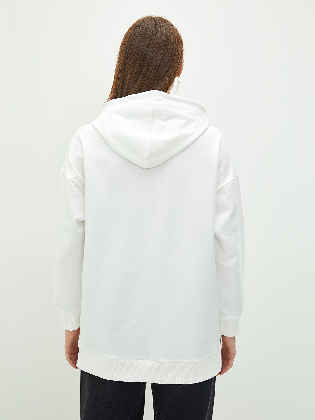 LCW Modest Bedruckte Langarm-Sweatshirt-Tunika mit Kapuze für Damen -W1IR01Z8-R9J