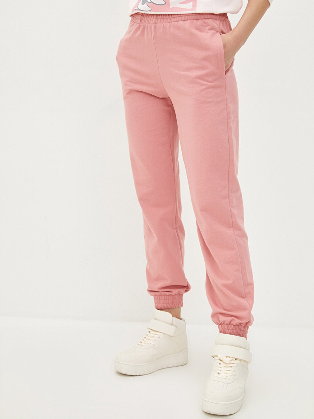 Elastic Waist Regular Pocket Detailed Women's Jogger Sweatpants-3