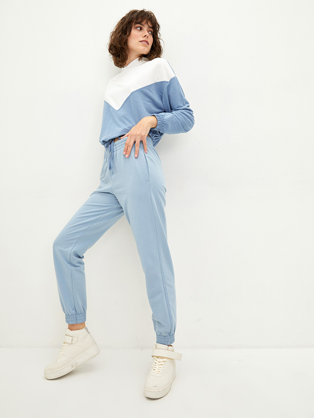 Elastic Waist Regular Pocket Detailed Women's Jogger Sweatpants