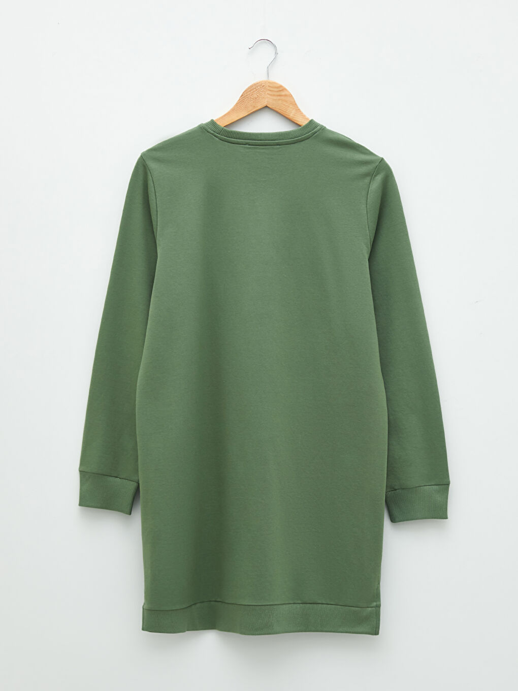 Crew Neck Printed Long Sleeve Women's Sweatshirt Tunic-6