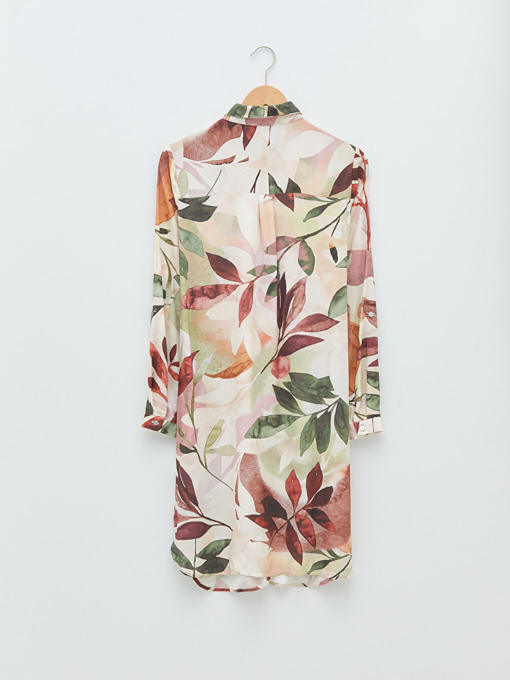 Floral Long Sleeve Viscose Women's Shirt Tunic-6