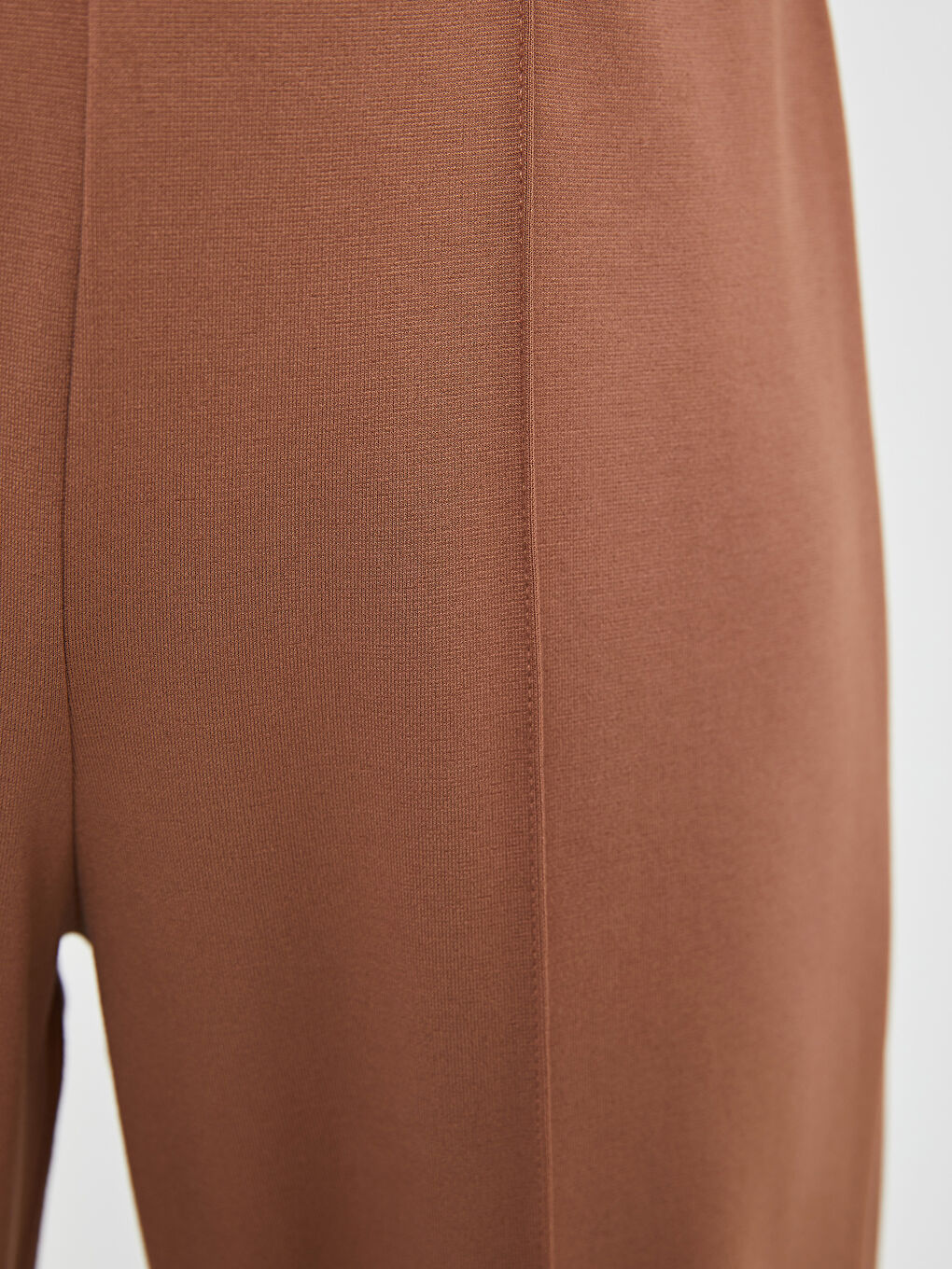 LCW Grace Elastic Waist Straight Ponte Fabric Women's Trousers -W1IR62Z8-GEJ