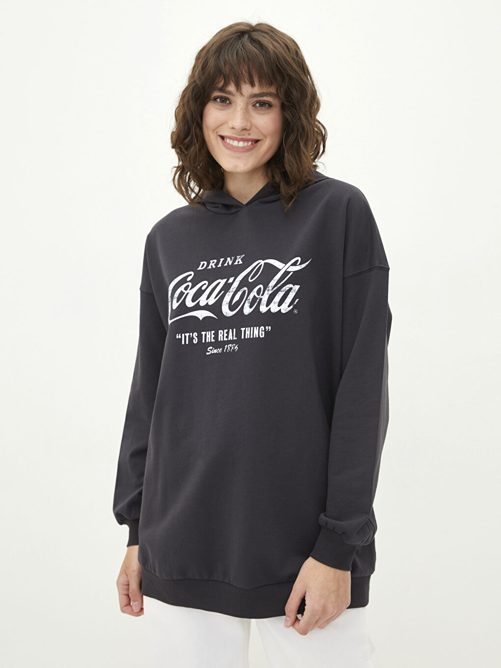 Hoodie Coca Cola Printed Long Sleeve Women's Sweatshirt-1