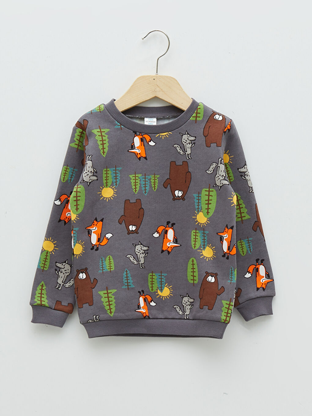 Crew Neck Long Sleeve Printed Baby Boy Sweatshirt 2-Pack-2