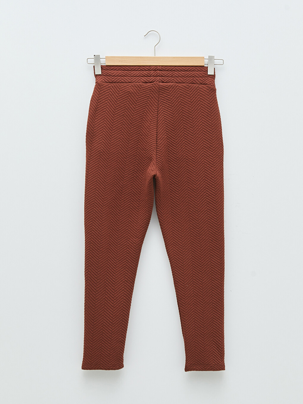 Women's Elastic Waist Quilted Patterned Sweatpants-6