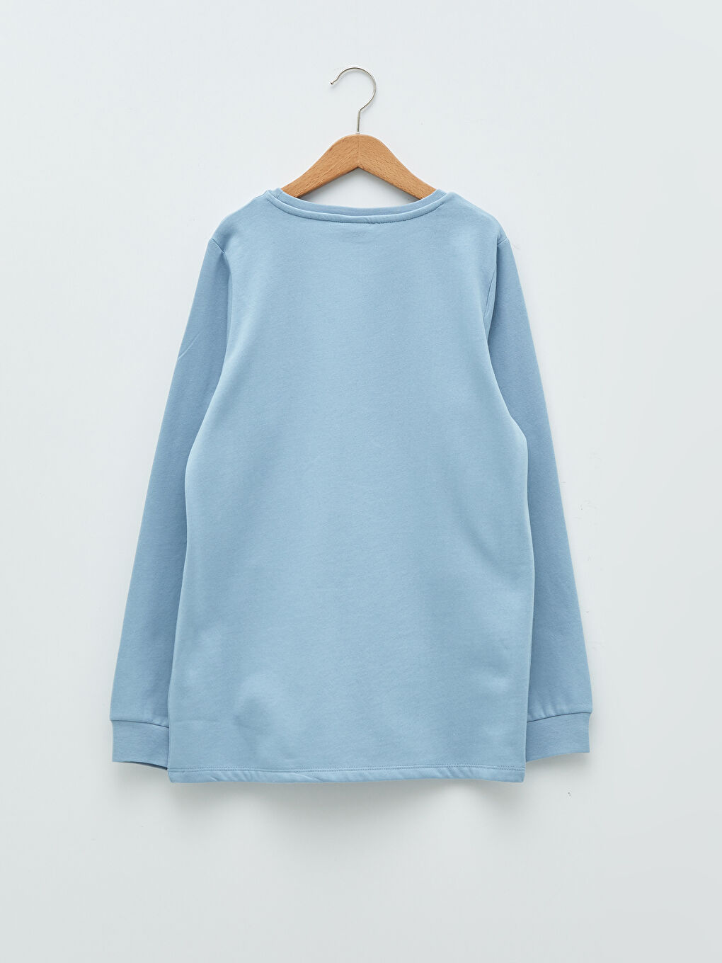 Суитшърт с кръгло деколте, отпечатан, с дълъг ръкав за момчета-1