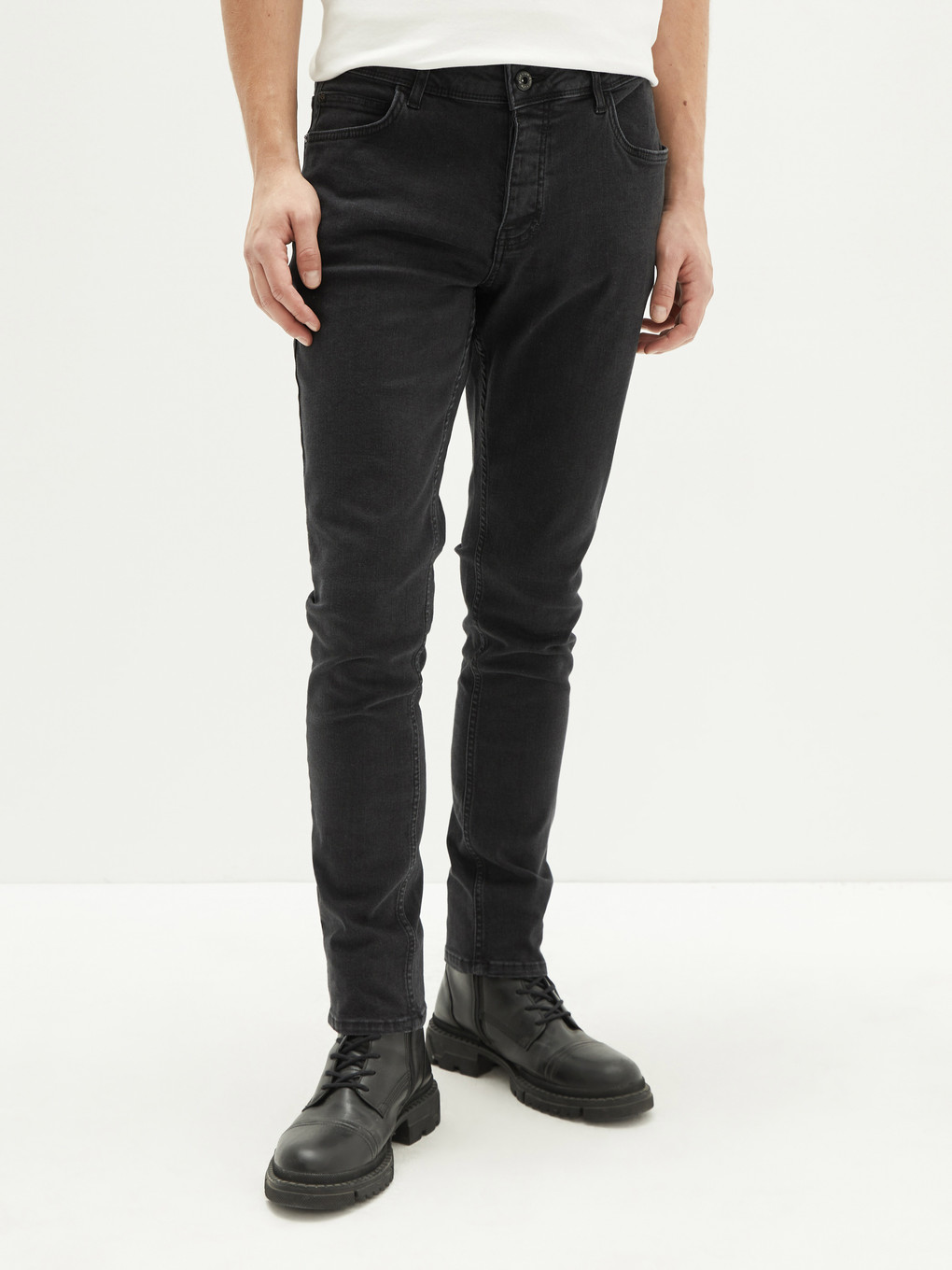 Jeans Slim Stretch Déchirés Pour Hommes - Taille Flexible, Confortables - Coupe Skinny, 5 Poches - Mode Décontractée